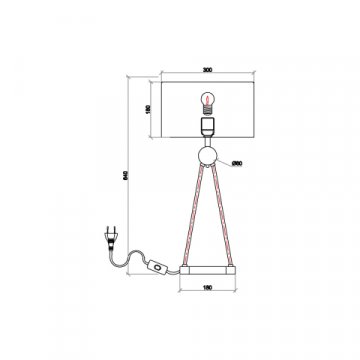 Настольная лампа Vele Luce Saturno VL5764N01