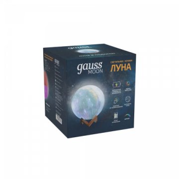 Настольный светодиодный ночник Gauss луна NN003