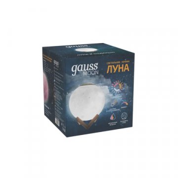 Настольный светодиодный ночник Gauss луна NN004