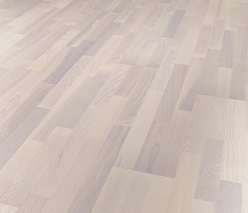 Паркетная доска DuoWood Дуб Living White Matt 3S