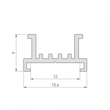 Основание для ленты Arlight SL-Line-2522-2500 033415