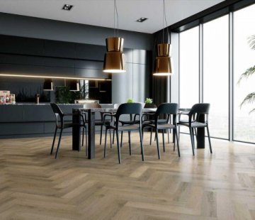 Кварцевый SPC ламинат Fargo Parquet 33-61W935 Дуб Парижский дождь