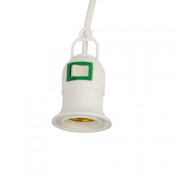 Патрон подвесной с выключателем и штепсельной вилкой Uniel DLC-P-T50B/E27 3M White UL-00009249