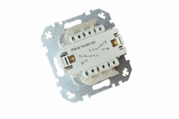 Переключатель двухклавишный Liregus коричневый омбре 29-012