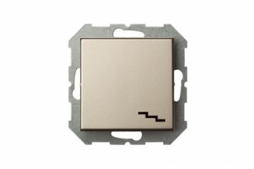Переключатель одноклавишный Liregus Epsilon шампань 28-303