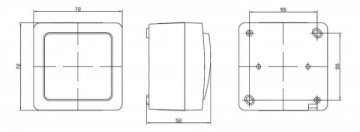 Переключатель одноклавишный проходной IEK Germes Plus белый EVMP12-K01-10-54-EC
