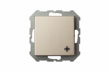 Переключатель перекрестный Liregus Epsilon шампань 28-305