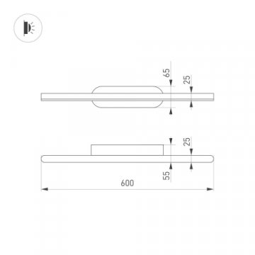 Подсветка для зеркал Arlight SP-Tenero-S600X45-13W Day4000 037466