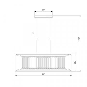 Подвесная люстра Bogates 299/6 шампань Strotkis