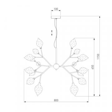 Подвесная люстра Bogates 546