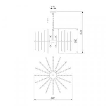 Подвесная люстра Bogates Allure 356/8 Smart