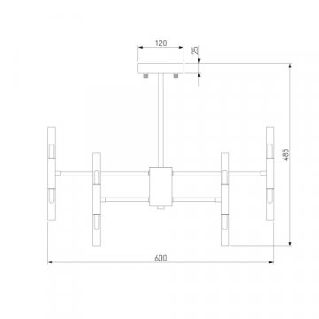 Подвесная люстра Bogates Bastone 345 Smart