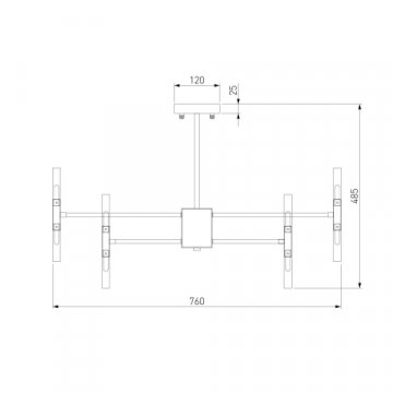 Подвесная люстра Bogates Bastone 346 Smart
