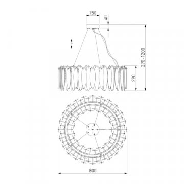 Подвесная люстра Bogates Canaria 326/10