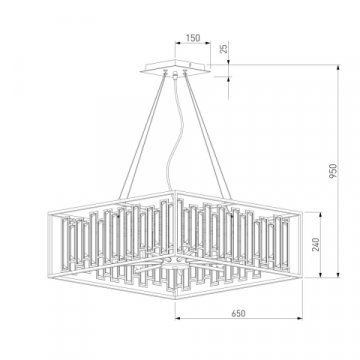 Подвесная люстра Bogates Cella 377/9 Strotskis