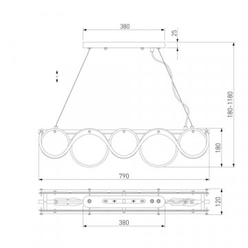 Подвесная люстра Bogates Galicia 354/4 Smart