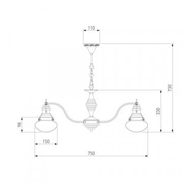 Подвесная люстра Bogates Gustavo 366/8 Smart