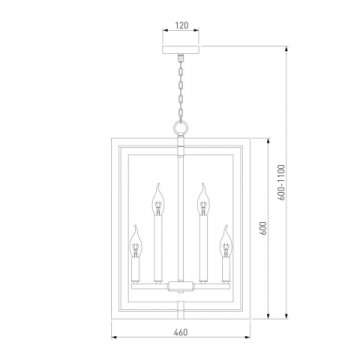 Подвесная люстра Bogates Hudson 327/8