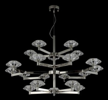 Подвесная люстра Crystal Lux Rebeca SP5+10+5 Nickel