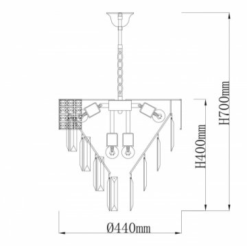 Подвесная люстра De Markt City Бриз 111014008