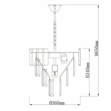 Подвесная люстра De Markt City Бриз 111014205