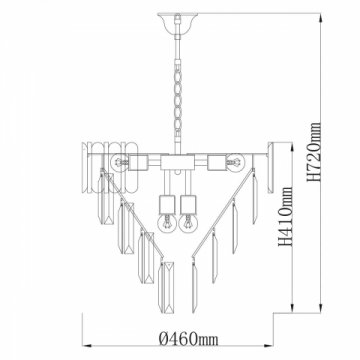 Подвесная люстра De Markt City Бриз 111014308