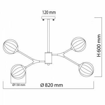 Подвесная люстра De Markt Гамбург 605016108