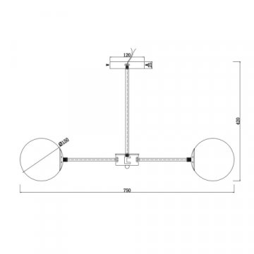 Подвесная люстра Escada ETHEREAL 2110/6P Nickel