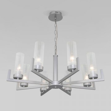 Подвесная люстра Eurosvet Arganie 60133/8 серебро
