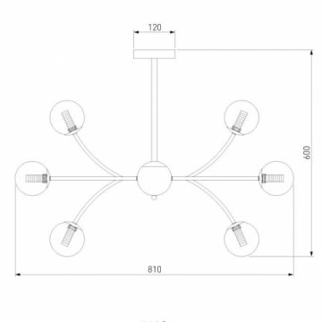 Подвесная люстра Eurosvet Astro 30179 матовое золото