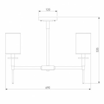 Подвесная люстра Eurosvet Brielle 60132/6 хром