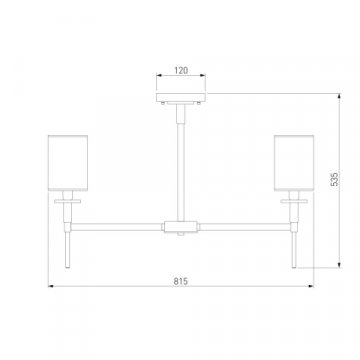 Подвесная люстра Eurosvet Brielle 60132/8 хром
