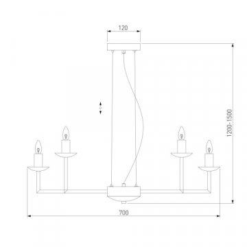 Подвесная люстра Eurosvet Cariso 60150/10 хром
