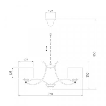 Подвесная люстра Eurosvet Fabiola 60124/6 хром Smart