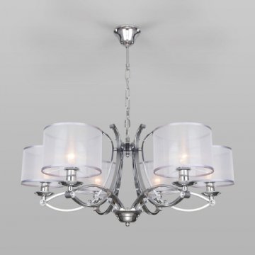 Подвесная люстра Eurosvet Fabiola 60124/6 хром Smart