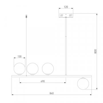 Подвесная люстра Eurosvet Fredo 70136/4 белый