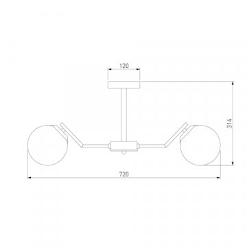Подвесная люстра Eurosvet Frost 70154/6 хром