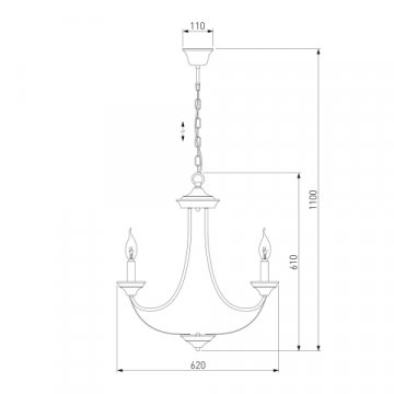 Подвесная люстра Eurosvet Lazzaro 60098/5 хром