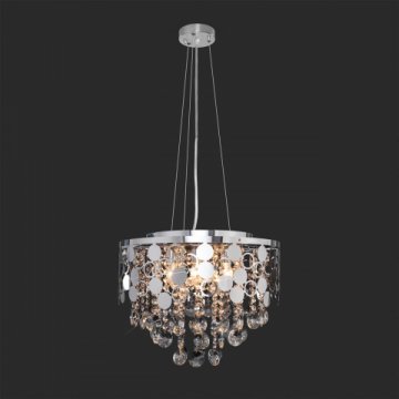 Подвесная люстра Eurosvet Lianna 10123/6 хром/прозрачный хрусталь Strotskis Smart