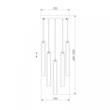 Подвесная люстра Eurosvet Lynn 50381/5 хром
