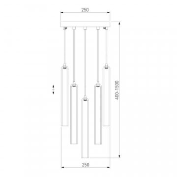 Подвесная люстра Eurosvet Lynn 50381/5 хром