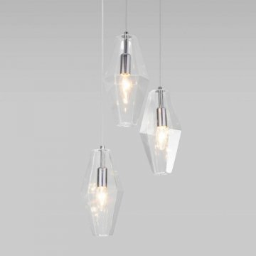 Подвесная люстра Eurosvet Prism 50236/3 прозрачный