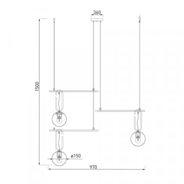 Подвесная люстра Eurosvet Riche 70143/3 белый