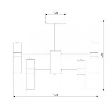 Подвесная люстра Eurosvet Tesoro 70125/8 черный