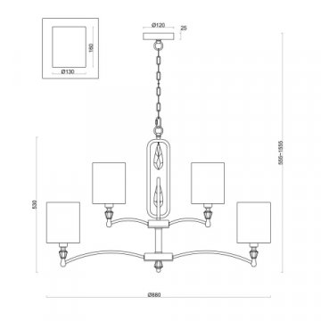 Подвесная люстра Freya Riverside FR1007PL-12BS