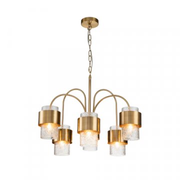 Подвесная люстра Indigo ELEGANZA 12019/A/6P Brass V000322