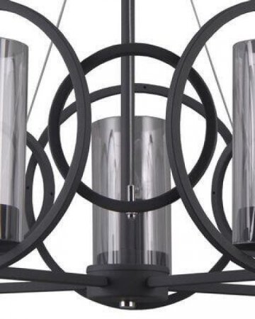 Подвесная люстра Lumien Hall Олави 3302/5P-SBK-CL