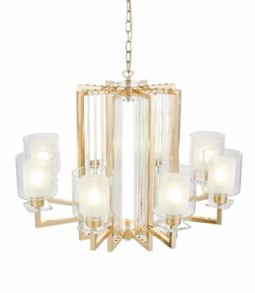 Подвесная люстра Lumina Deco Manhattan LDP 8012-8 F.GD