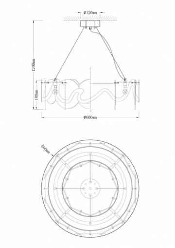 Подвесная люстра Moderli Caribbean V7072-6P