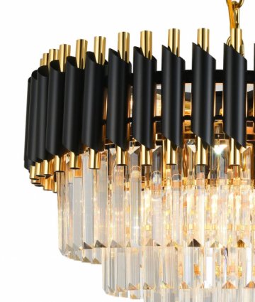 Подвесная люстра Natali Kovaltseva Darian 76017/10C Gold Black